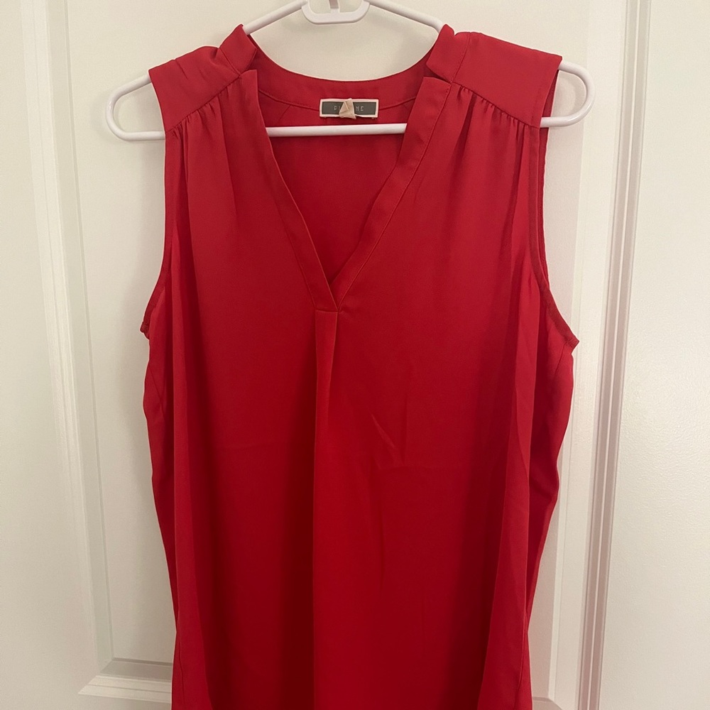 Red Pleione Sleeveless Top